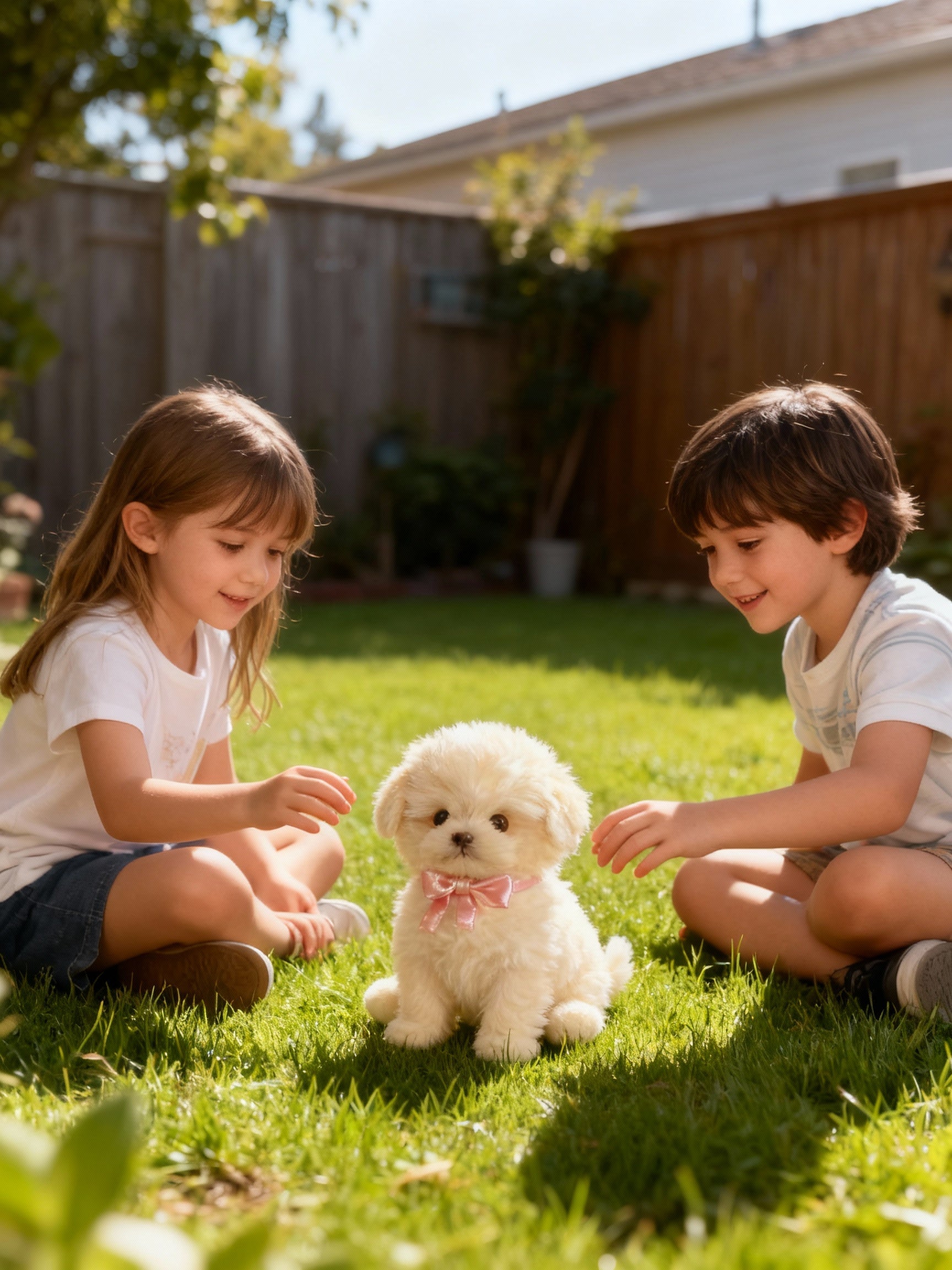 BowLift | Nicoo Interactive Robot Puppy | Marche, Aboie, Remue la Queue | Jouet en peluche, fonctionnant sur piles