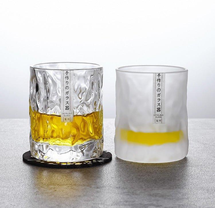 Whiskeyglas Edo Kiriko Glacier Japans Handgesneden Kristal Houten Geschenkdoos | Restfield